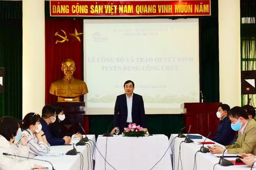 Tổng cục trưởng TCDL Nguyễn Trùng Khánh phát biểu tại buổi lễ 